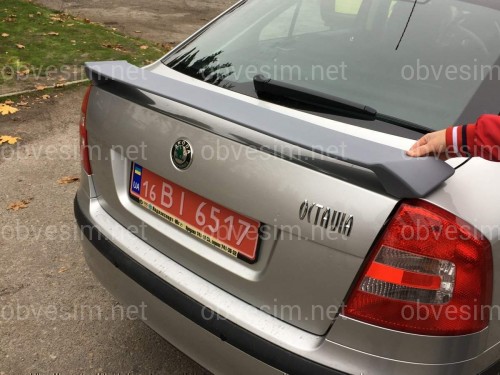 Спойлер на багажник RS Skoda Octavia A5 2004-2013 ABS пластик під фарбування