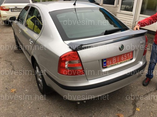 Спойлер на багажник RS Skoda Octavia A5 2004-2013 ABS пластик під фарбування