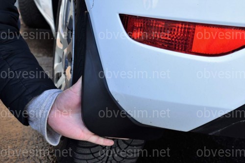 Бризковики Ford Fiesta 2009- хетчбек, комплект 4 шт.