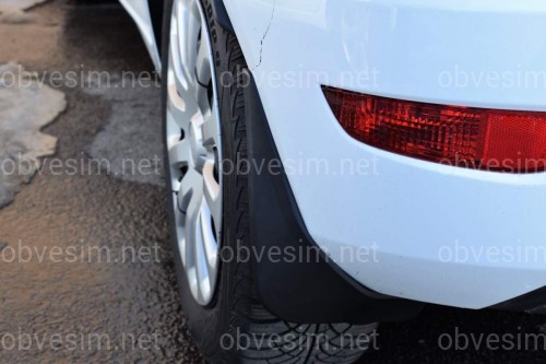 Бризковики Ford Fiesta 2009- хетчбек, комплект 4 шт.