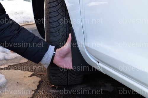 Бризковики Ford Fiesta 2009- хетчбек, комплект 4 шт.