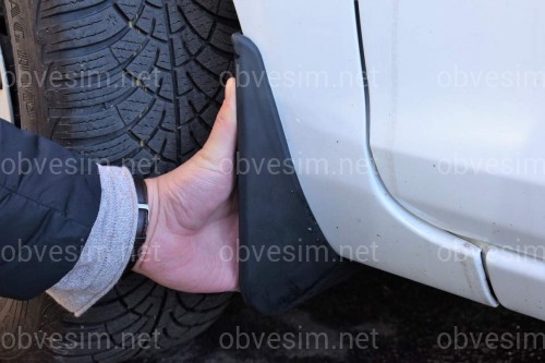 Бризковики Ford Fiesta 2009- хетчбек, комплект 4 шт.