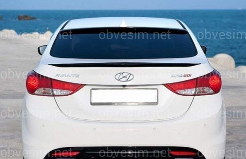 Козирок на скло Hyundai Elantra MD 2010-2015 ABS пластик під фарбування