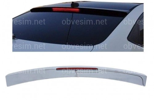 Козирок на скло Hyundai Accent 2011-2015 зі стопом ABS пластик під фарбування