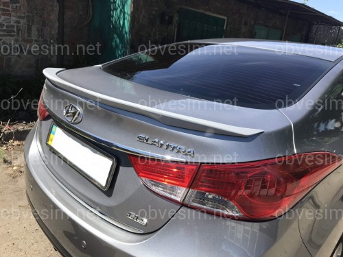 Спойлер ліп багажника Hyundai Elantra MD 2010-2015 ABS пластик під фарбування