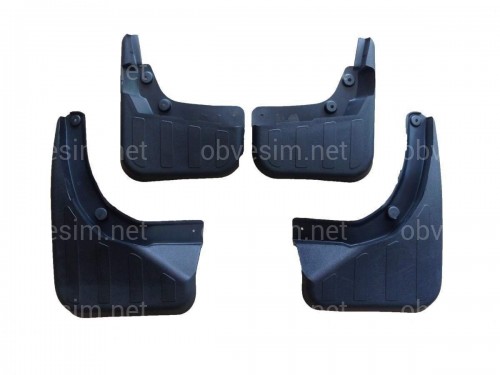Бризковики Mercedes Benz GLK X204 2008-2015 під поріг комплект 4 шт.