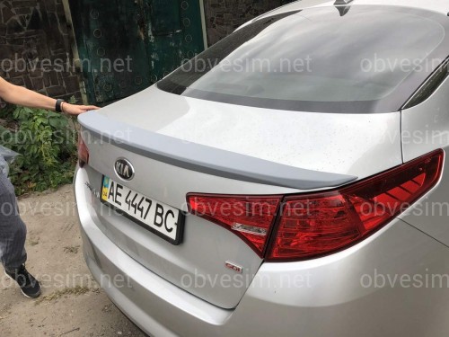Спойлер ліп на багажник Kia Optima 2010-2013 ABS пластик під фарбування