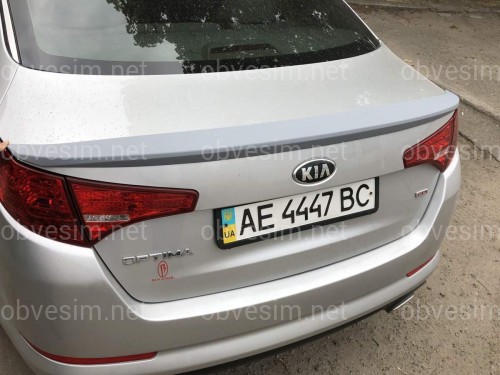 Спойлер ліп на багажник Kia Optima 2010-2013 ABS пластик під фарбування