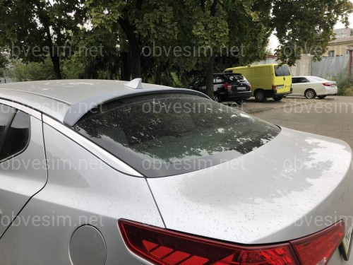 Козирок на скло Kia Optima 2010-2015 ABS пластик під фарбування