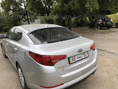 Козирок на скло Kia Optima 2010-2015 ABS пластик під фарбування