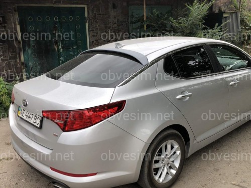 Козирок на скло Kia Optima 2010-2015 ABS пластик під фарбування