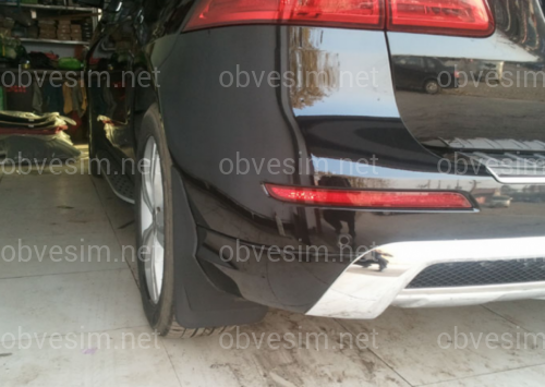 Бризковики Mercedes-Benz ML class W166 2012-2015 для авто AMG ПАКЕТ З ПІДНІЖКАМИ, комплект 4 шт.