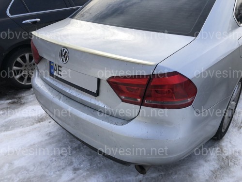 Спойлер ліп на багажник Volkswagen Passat B7 / B8 USA 2011-2019 ABS пластик під фарбування