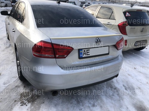 Спойлер ліп на багажник Volkswagen Passat B7 / B8 USA 2011-2019 ABS пластик під фарбування