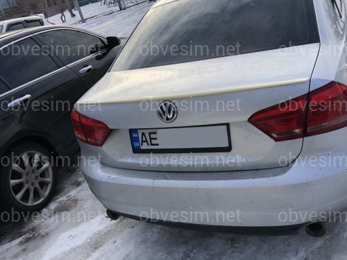 Спойлер ліп на багажник Volkswagen Passat B7 / B8 USA 2011-2019 ABS пластик під фарбування