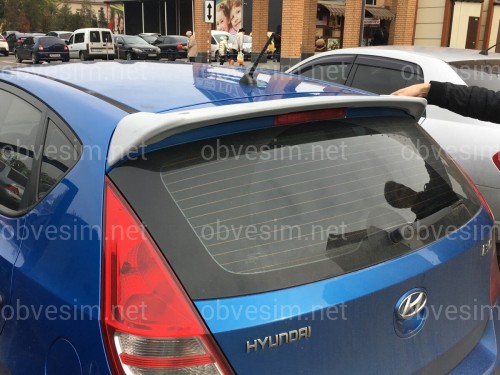 Спойлер козирок Hyundai I 30 2007-2011 хетчбек ABS пластик під фарбування