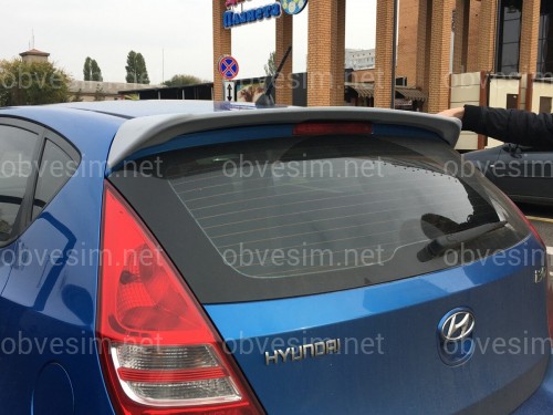 Спойлер козирок Hyundai I 30 2007-2011 хетчбек ABS пластик під фарбування
