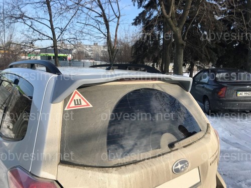 Спойлер козирок Subaru Forester 2013-2018 ABS пластик під фарбування