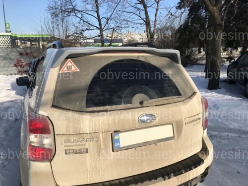 Спойлер козирок Subaru Forester 2013-2018 ABS пластик під фарбування