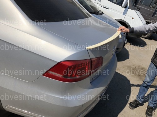 Спойлер ліп на багажник Volkswagen Passat B7 2011-2015 ABS пластик під фарбування