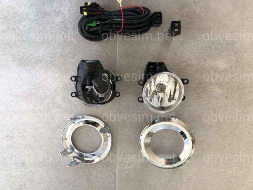 Протитуманні фари Toyota Land Cruiser Prado 150 2013- з хромованою окантовкою
