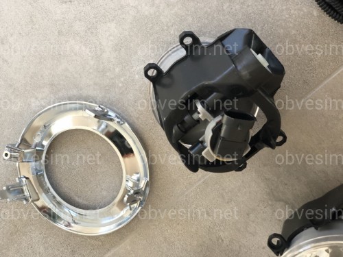 Протитуманні фари Toyota Land Cruiser Prado 150 2013- з хромованою окантовкою