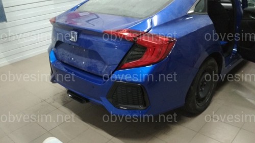 Бампер задній SI Honda Civic 4D 2016-2019 комплектний