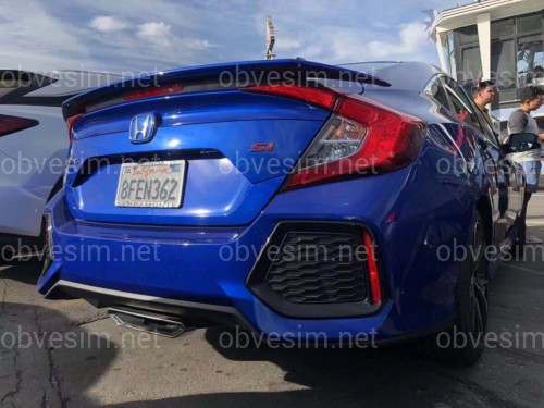 Бампер задній SI Honda Civic 4D 2016-2019 комплектний