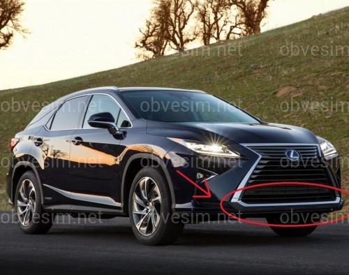 Нижня окантовка решітки Lexus RX 2015-2019 5312248050 напівматовий