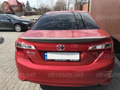 Спойлер ліп багажника Toyota Camry 50 USA 2012-2014 ABS пластик під фарбування