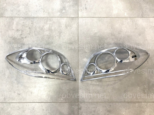 Хром накладки на стопи Peugeot 307 2001-2005
