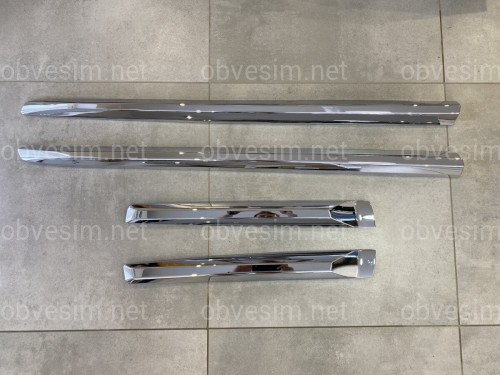 Хромовані молдінги дверей Toyota Land Cruiser Prado 150 2009-2021 у стилі 2018+