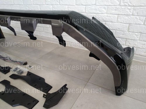 Спідниця переднього бампера OEM Toyota Land Cruiser Prado 150 2018- колір чорний 202