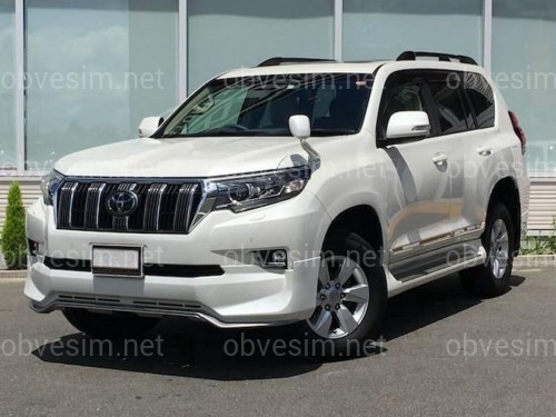 Спідниця переднього бампера OEM Toyota Land Cruiser Prado 150 2018- колір чорний 202