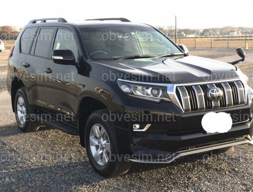 Спідниця переднього бампера OEM Toyota Land Cruiser Prado 150 2018- колір чорний 202