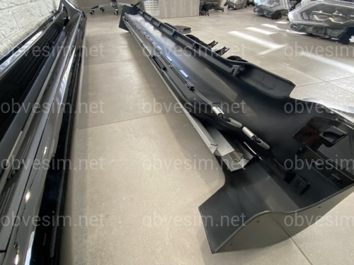 Бічні пороги Lexus GX 460 / Toyota Land Cruiser Prado 150 2009-2021 у чорному кольорі