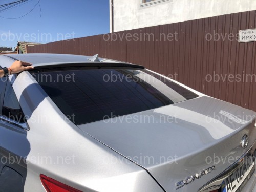 Козирок на скло Hyundai Sonata YF 2010-2015 ABS пластик під фарбування