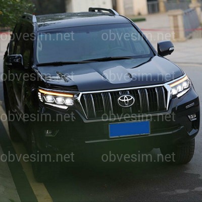 Led фари 3 лінзи Toyota Land Cruiser Prado 150 рестайлінг 2018+