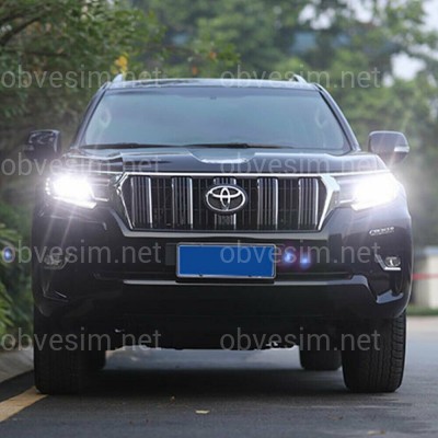 Led фари 3 лінзи Toyota Land Cruiser Prado 150 рестайлінг 2018+