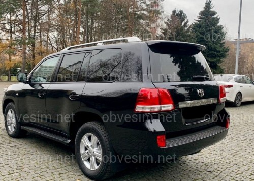 Рейлінги на дах Toyota Land Cruiser 200 2007-2020 якість оригіналу (алюміній 2шт.) колір срібло