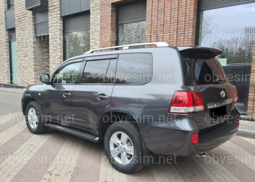 Рейлінги на дах Toyota Land Cruiser 200 2007-2020 якість оригіналу (алюміній 2шт.) колір срібло