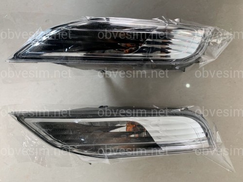 Led туманні фари + заглушки + покажчики повороту Lexus GX 460 2014-2021 (ліва+права)