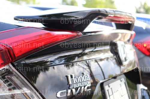 Спойлер багажника Honda Civic 2016-ABS пластик під фарбування