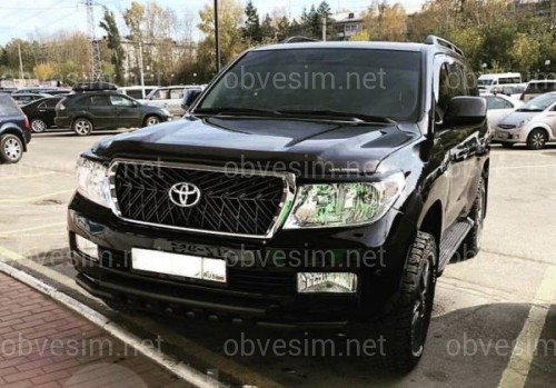 Решетка радиатора TRD Toyota Land Cruiser 200 2007-2015  темно-серая