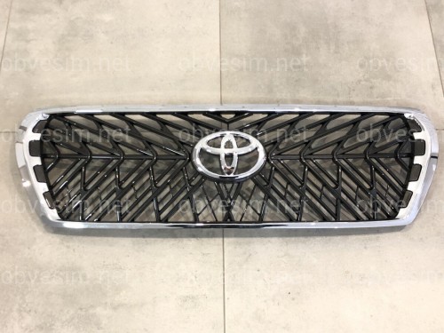 Решетка радиатора TRD Toyota Land Cruiser 200 2007-2015  темно-серая