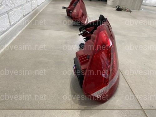 Задні LED стопи ліхтарі Volkswagen Passat B7 USA 2011-2015 (ЖОВТИЙ ПОВОРОТНИК)