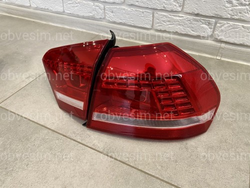 Задні LED стопи ліхтарі Volkswagen Passat B7 USA 2011-2015 (ЖОВТИЙ ПОВОРОТНИК)