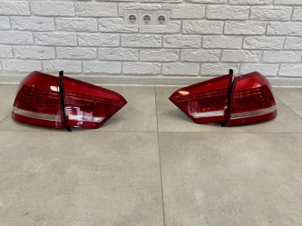 Задні LED стопи ліхтарі Volkswagen Passat B7 USA 2011-2015 (ЖОВТИЙ ПОВОРОТНИК)