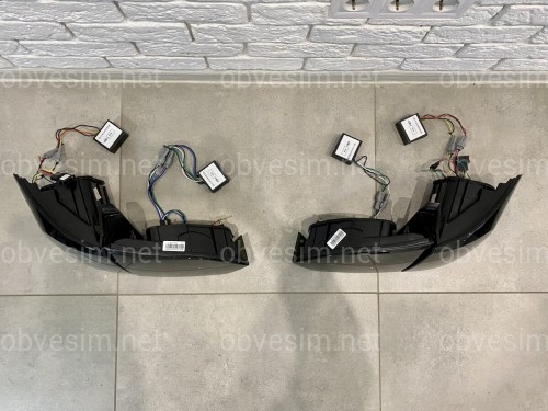 Задні LED ліхтарі стопи Volkswagen Jetta 6 2011-2014 у стилі Audi Black