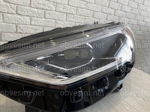 Передні LED фари Ford Fusion USA 2017-2021 (жовтий габарит)
